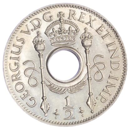 New Guinea, George V (1910-1936), copper-nickel Halfpenny, 1929