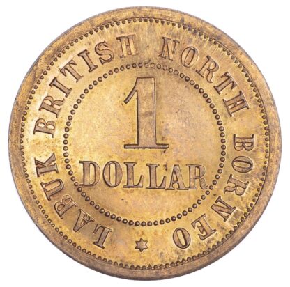 Malaysia, British North Borneo, Labuk, copper Proof 1 Dollar