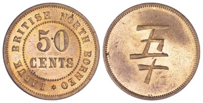 Malaysia, British North Borneo, Labuk, copper Proof 50 Cents