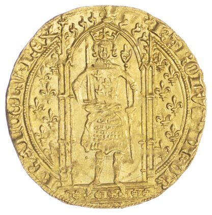 France, Charles V (1364-1380), gold Franc à pied
