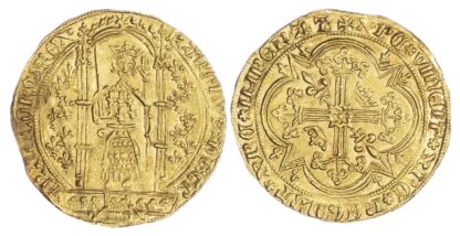 France, Charles V (the Wise) (1364-80 AD), gold Franc à pied, Paris