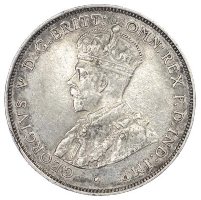 Australia, George V (1910-36), silver Florin, 1914 H