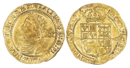 James I (1603-1625), third coinage, Laurel, mm. lis (1623-1624) About EF