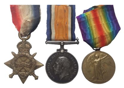 A Great War, partly re-engraved, Casualty 1914-15 Star Trio to Benjamin Speak