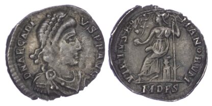 Arcadius, Silver Siliqua