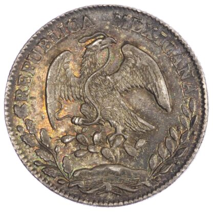 Mexico, silver 8 Reales, 1858/7, Mexico City - rare overdate