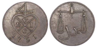 India, EIC, Bombay Presidency, copper Proof 1 ½ Pice, 1791