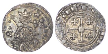 Crusaders, Lusignan Kingdom of Cyprus, Hugh IV (1324-1359), silver Gros Petit