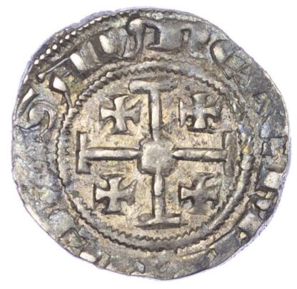Crusaders, Lusignan Kingdom of Cyprus, Hugh IV (1324-1359), silver Gros Petit