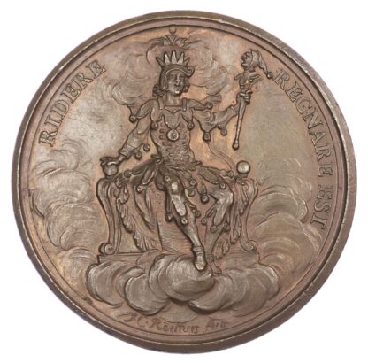 France/USA, Regiment de la Calotte/John Law’s Mississippi Bubble, AE medal 1720