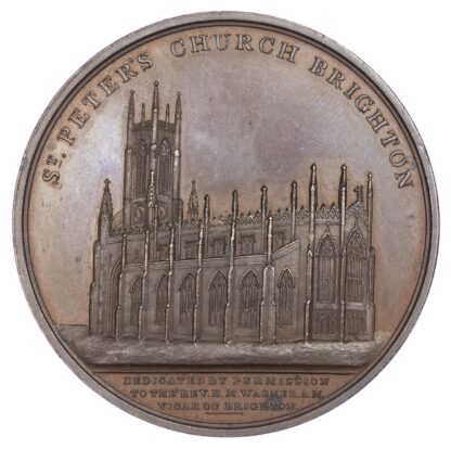George IV, Brighton, Dedication of St. Peter’s Church, AE medal