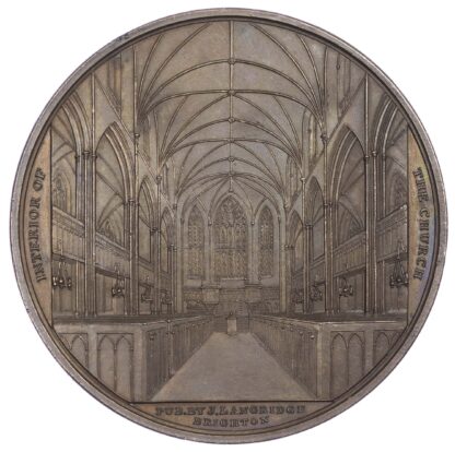 George IV, Brighton, Dedication of St. Peter’s Church, AE medal