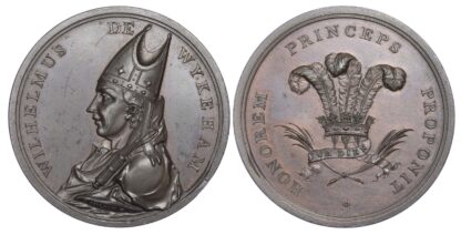 George III, Winchester College Latin Prize, Prince of Wales's Royal Prize Medal