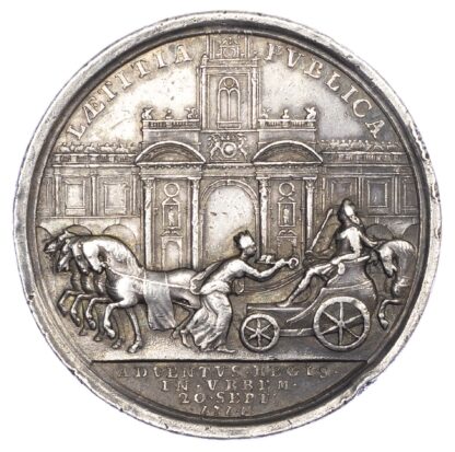 George I, Entry into London 1714, AR medal