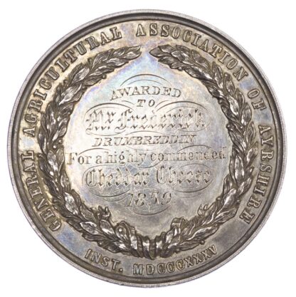 Scotland. General Agricultural Association of Ayrshire, AR prize medal