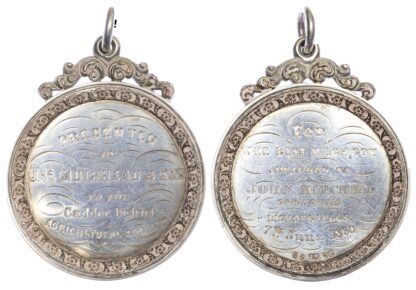 Scotland, Cadder District Agricultural Society AR prize medal