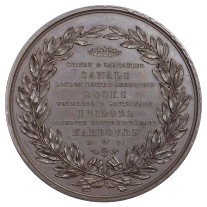 John Rennie, engineer, his death, AE medal 1821