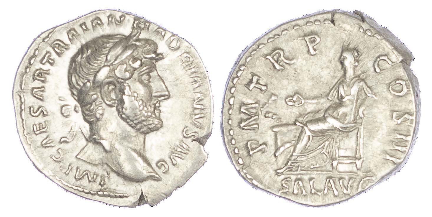 Hadrian, Silver Denarius Hadrian, Silver Denarius