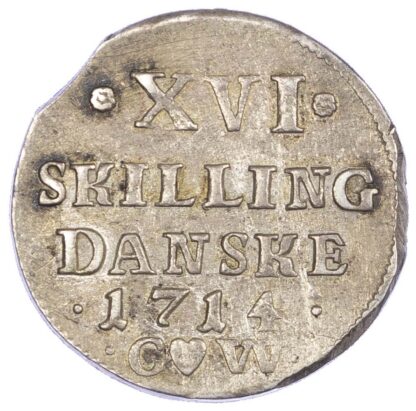 Denmark, Frederik IV (1699-1730), silver 16 Skilling