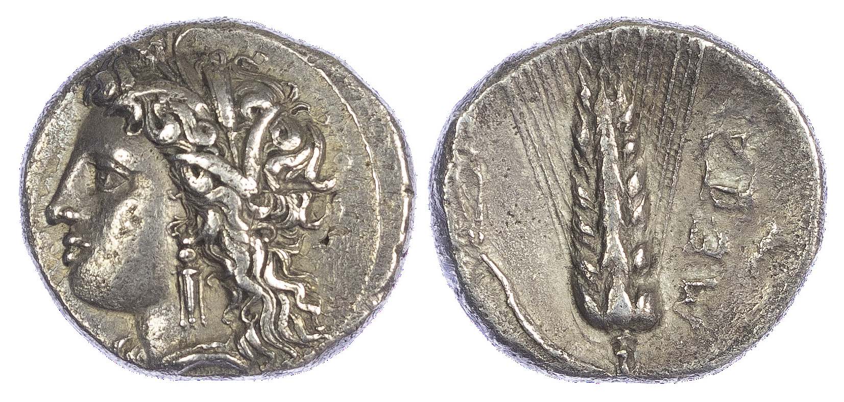 Lucania Metapontum c. 330 290 BC AR Nomos Baldwin s