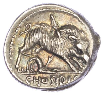 C. Hostidius C. f. Geta (68 BC) AR Denarius, Rome