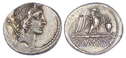 Q. Cassius Longinus (55 BC) AR Denarius, Rome
