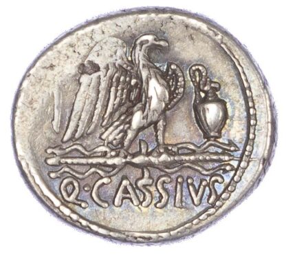 Q. Cassius Longinus (55 BC) AR Denarius, Rome