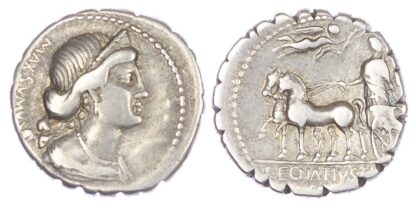 C. Egnatius Cn. f. Cn. n. Maxumus (c. 75 BC) AR Denarius, Rome