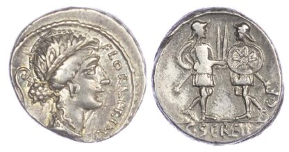 C. Servilius C. f. (57 BC) AR Denarius, Rome