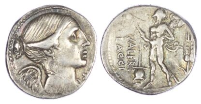 L. Valerius Flaccus (108-107 BC) AR Denarius, Rome