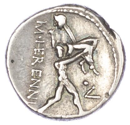 M. Herennius (108-107 BC) AR Denarius, Rome