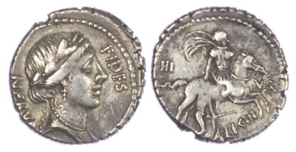 A. Licinus Nerva (47 BC) AR Denarius, Rome