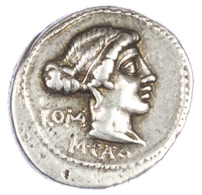 M. Porcius Cato (89 BC) AR Denarius, Rome