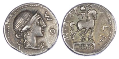 M. Aemilius Lepidus (114-113 BC) AR Denarius, Rome