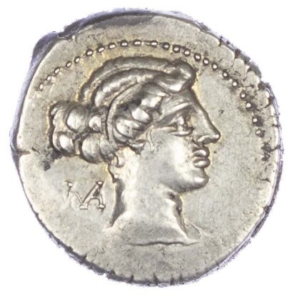 M. Porcius Cato (89 BC) AR Denarius, Rome