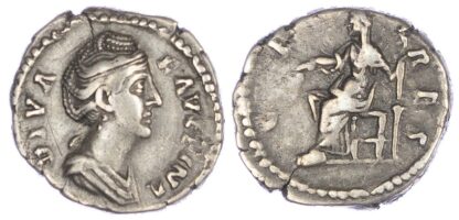 Diva Faustina Senior (d. AD 140/141) AR Denarius