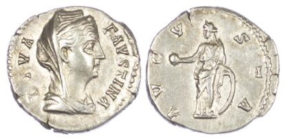 Diva Faustina Senior (d. AD 140/141) AR Denarius
