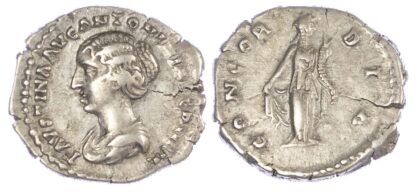Faustina Junior, Silver Denarius