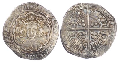 Edward III (1327-1377), Groat, Fourth coinage, pre-treaty period, class C, London