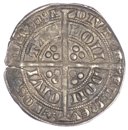 Edward III (1327-1377), Groat, Fourth coinage, pre-treaty period, Series F