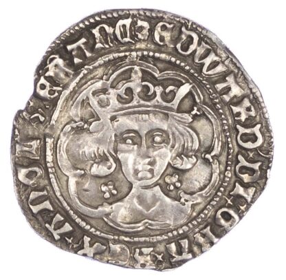 Edward IV (1461-70), first reign, Groat, quatrefoils at neck, nothing on breast, extra pellet reverse, London