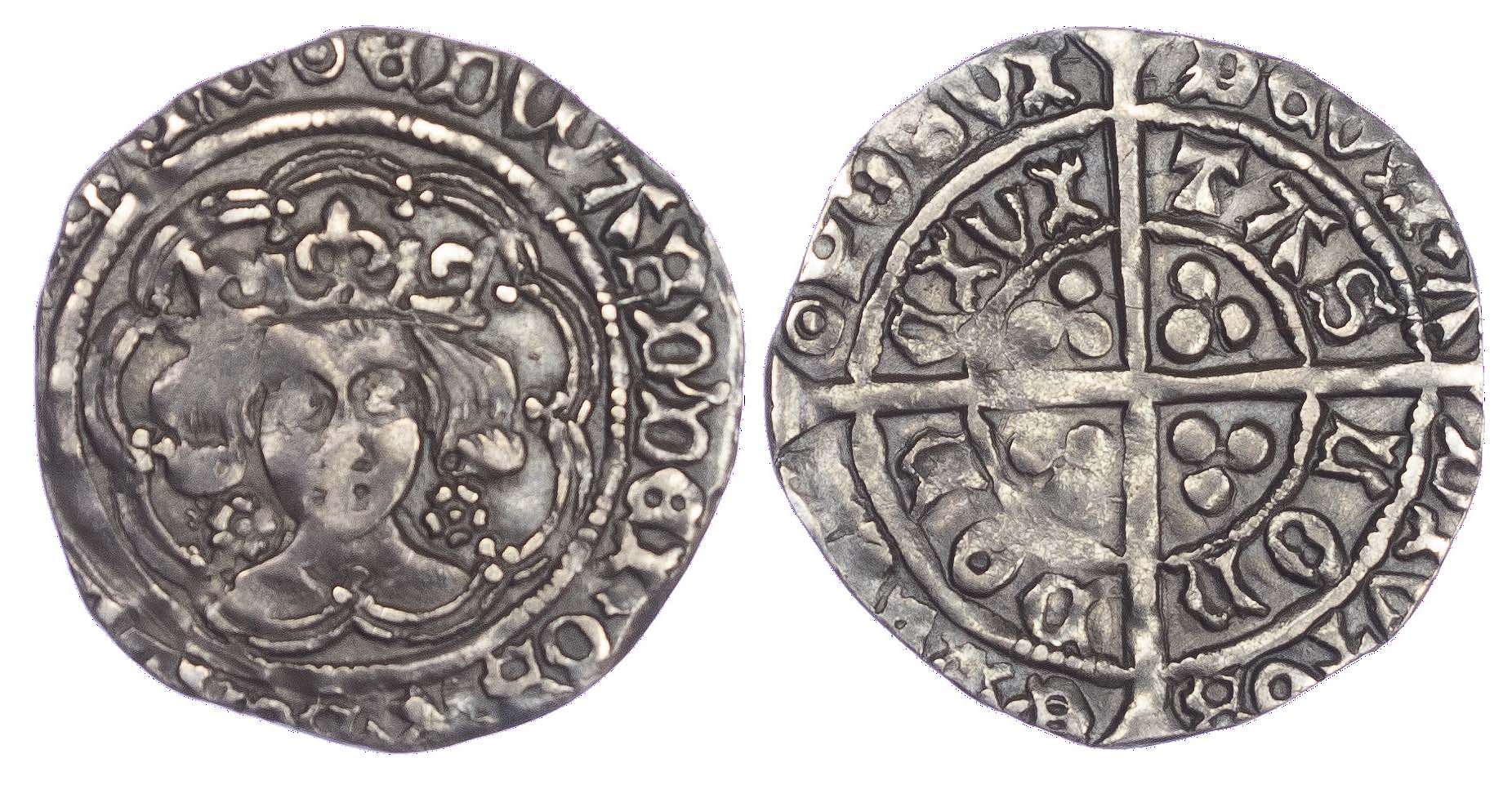 Edward IV (1471-83), second reign, Groat, Roses by bust, London mint