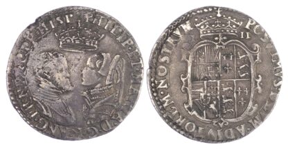 Philip & Mary (1554-1558), Shilling, full titles, undated