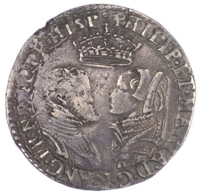 Philip & Mary (1554-1558), Shilling, full titles, undated