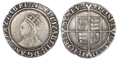 Elizabeth I (1558-1603),1st issue, Shilling, Bust 2a, mm lis