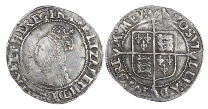 Elizabeth I (1558-1603), 2nd issue shilling, bust 3c, mm martlet