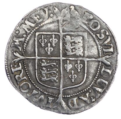 Elizabeth I (1558-1603), 2nd issue shilling, bust 3c, mm martlet