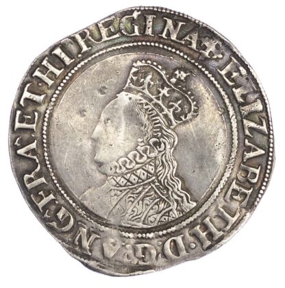 Elizabeth I (1558-1603), 2nd issue Shilling, bust 3b mm cross crosslet