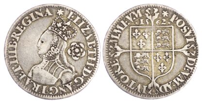 Elizabeth I (1558-1603), Milled Sixpence, tall narrow bust with plain dress