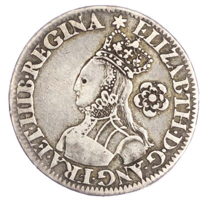 Elizabeth I (1558-1603), Milled Sixpence, tall narrow bust with plain dress